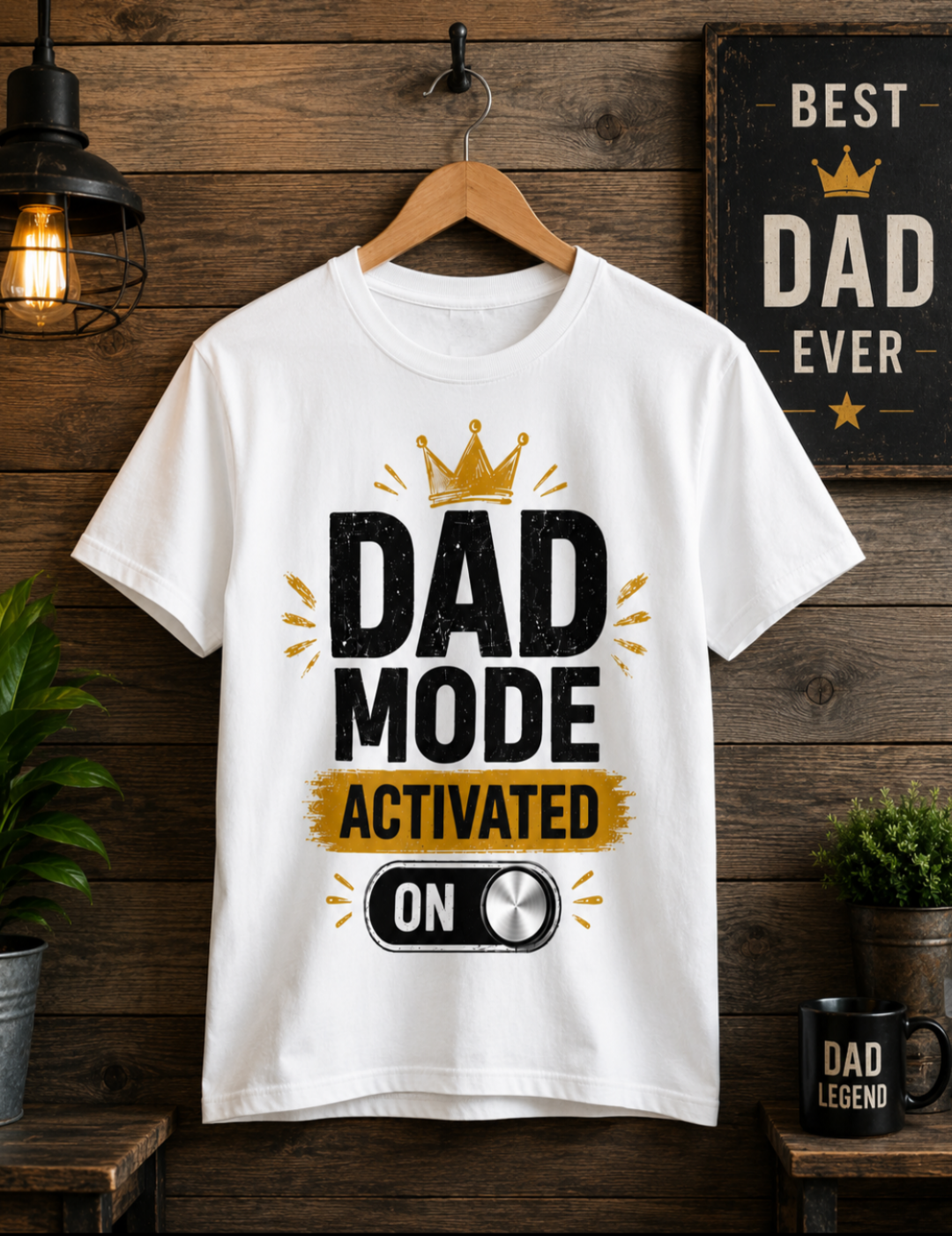 Dad Mode Activated – Premium Father's Day Graphic T-Shirt