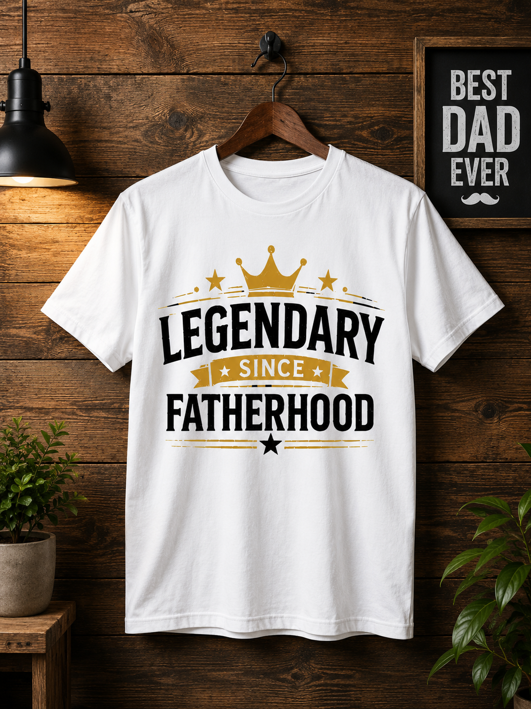 Legendary Since Fatherhood – Premium Dad Graphic T-Shirt