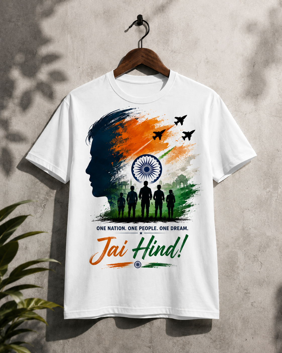 Jai Hind – One Nation One People One Dream | Premium Patriotic Graphic T-Shirt for Men & Women