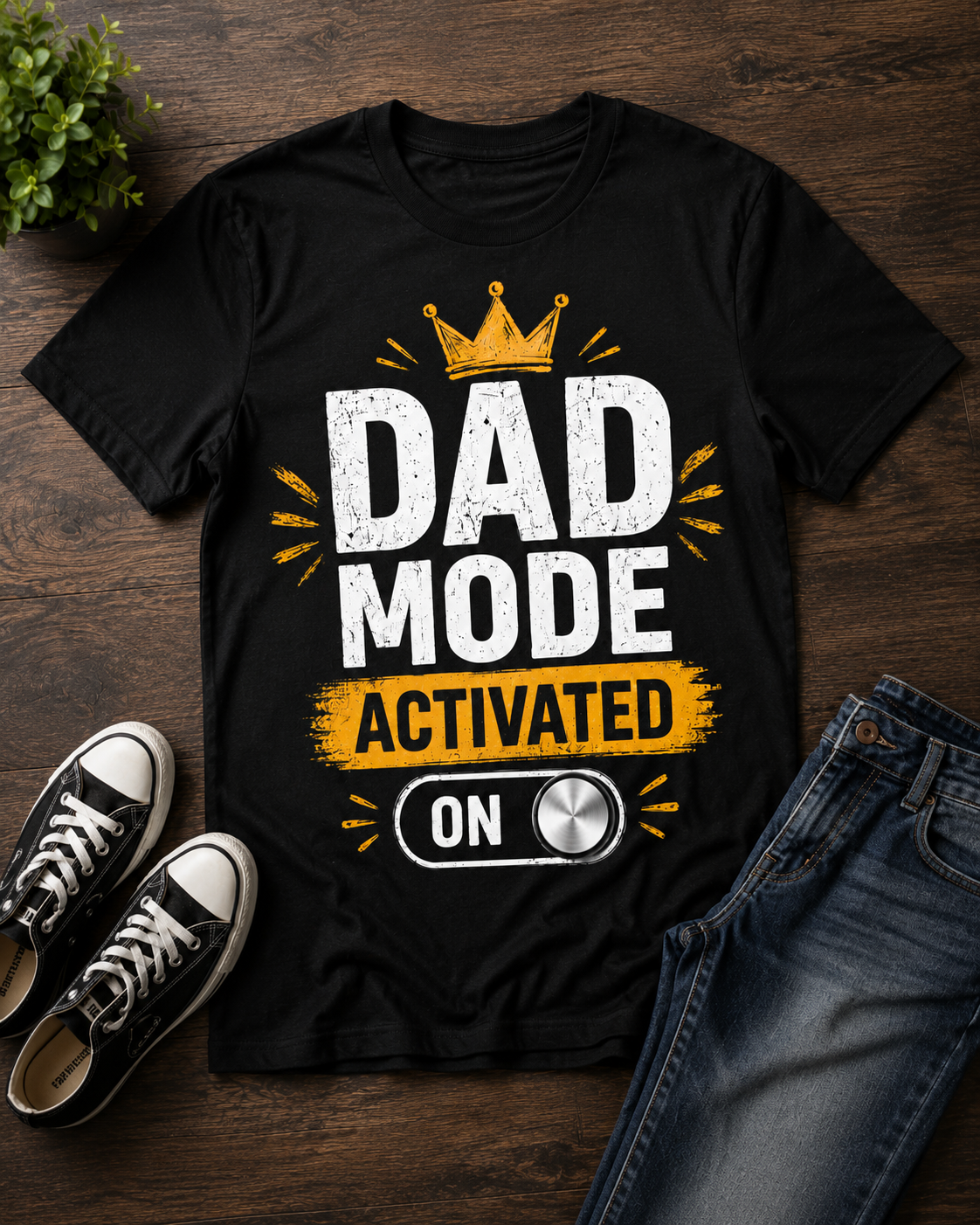 Dad Mode Activated – Premium Father's Day Graphic T-Shirt