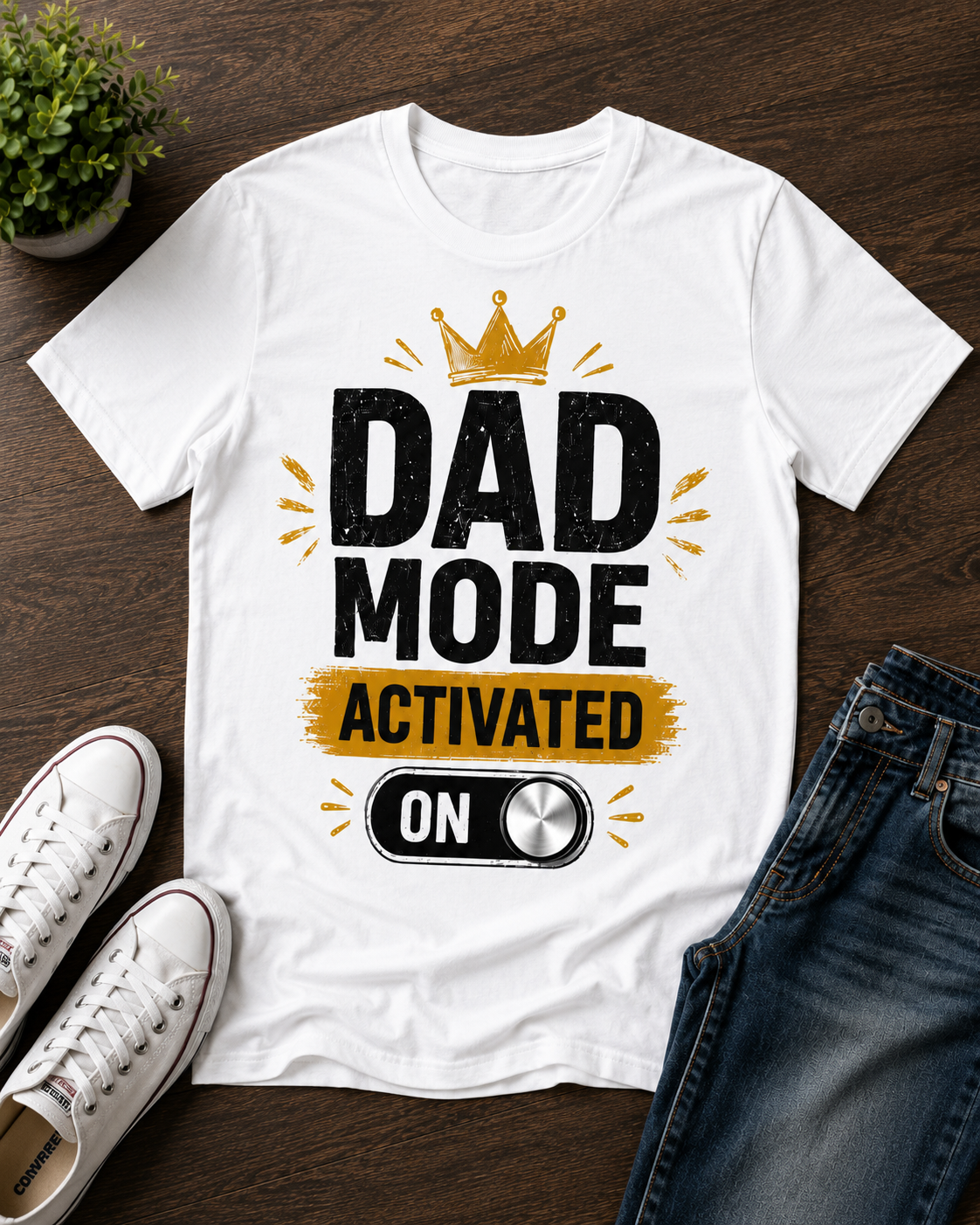Dad Mode Activated – Premium Father's Day Graphic T-Shirt